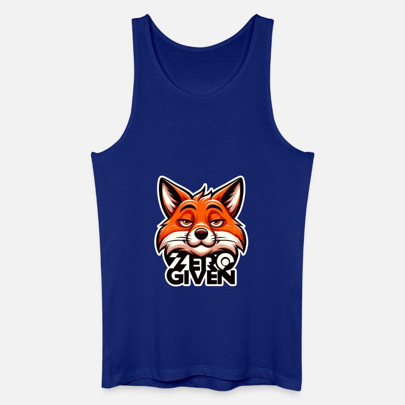 Zero Given - Fuchs Illustration - Männer Bio Tank Top - Königsblau