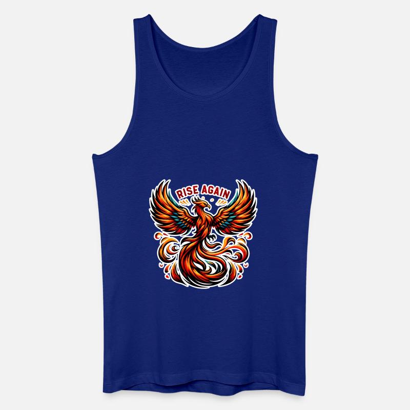 Rise Again - Phönix Illustration - Männer Bio Tank Top - Königsblau