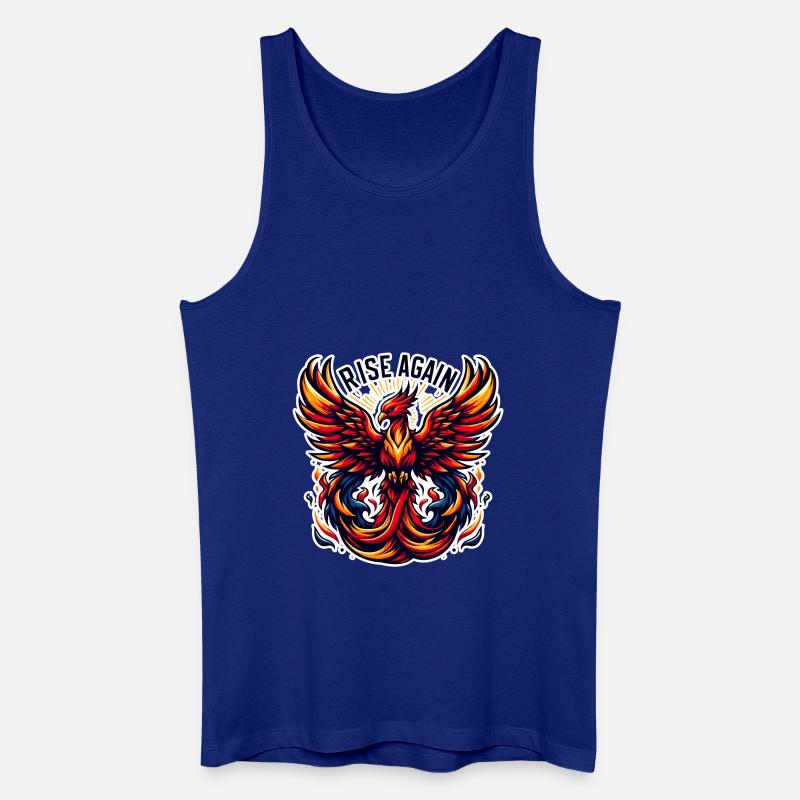 Rise Again - Phönix Illustration - Männer Bio Tank Top - Königsblau