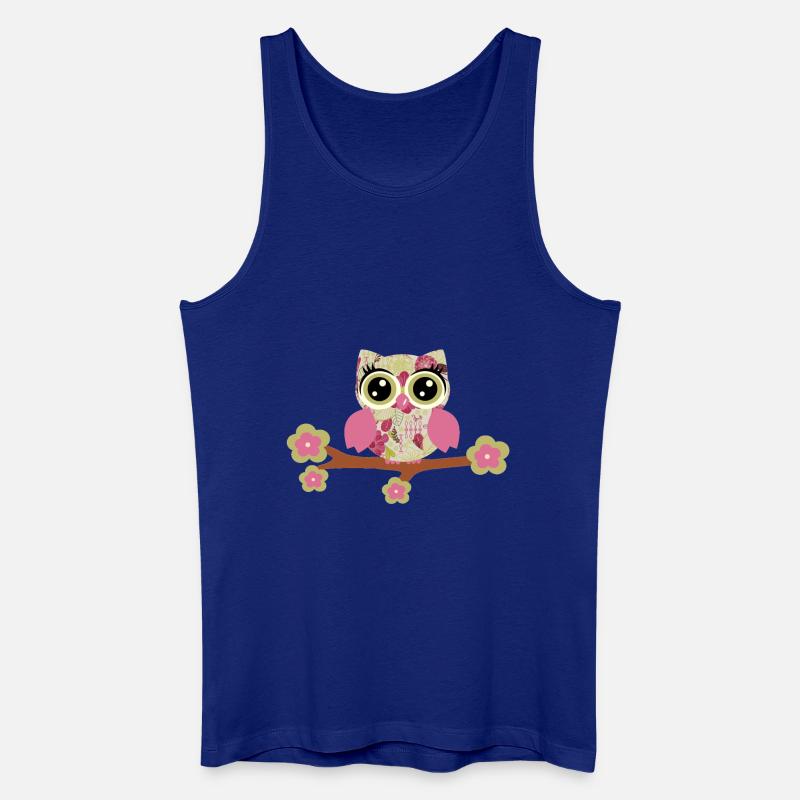 Eule Sophia - Männer Bio Tank Top - Königsblau