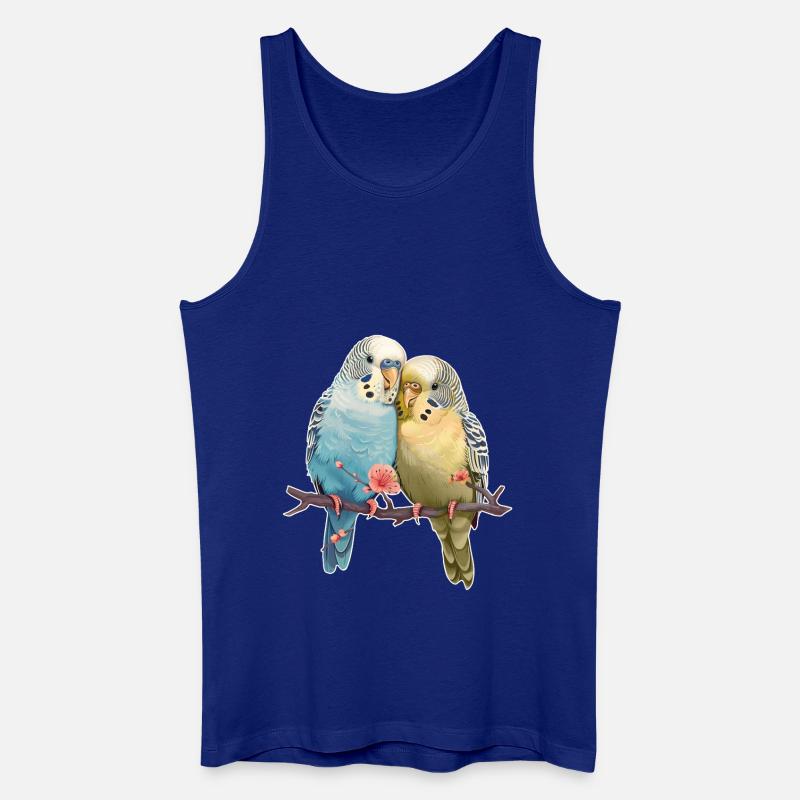 Wellensittiche - Männer Bio Tank Top - Königsblau