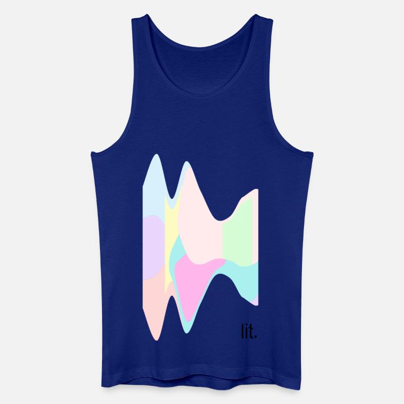 lit. motiv bunt - Männer Bio Tank Top - Königsblau