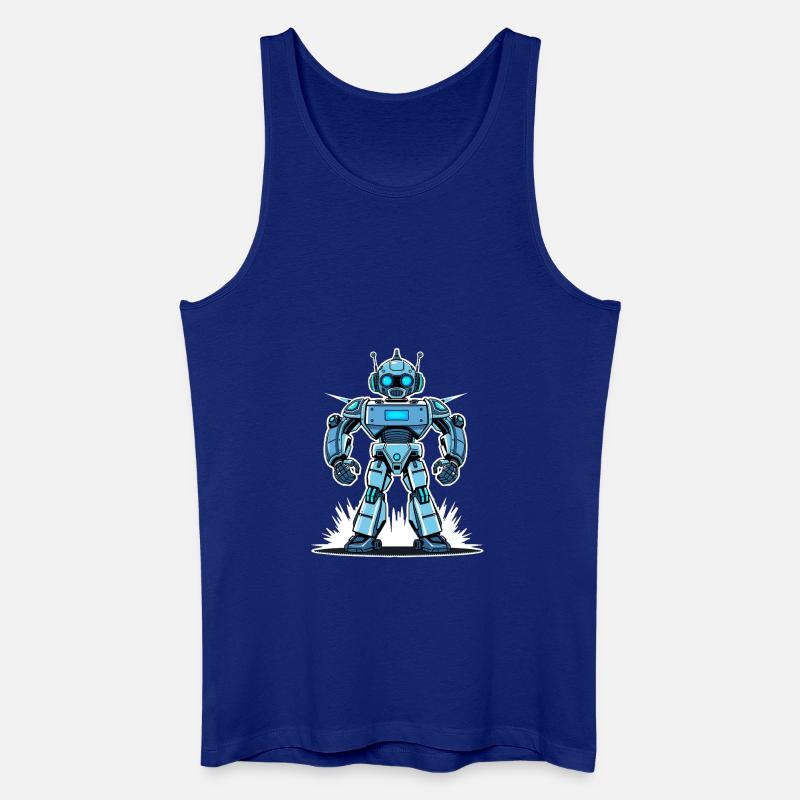 Cyber-Roboter – High-Tech Power - Männer Bio Tank Top - Königsblau