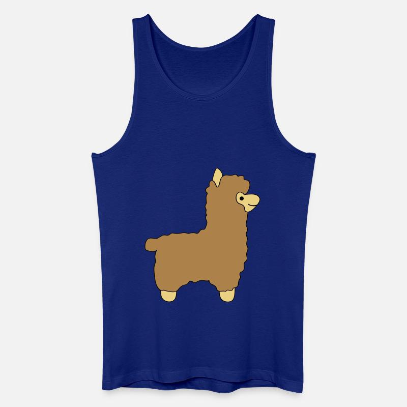 lama alpaca comic - Männer Bio Tank Top - Königsblau