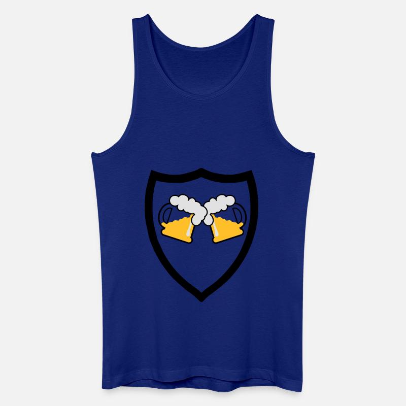 Bier Emblem 3c - Männer Bio Tank Top - Königsblau