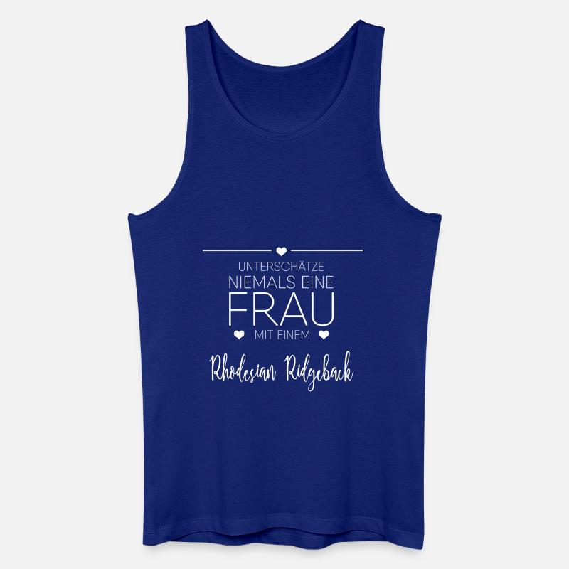 Rhodesian Ridgeback Geschenk - Männer Bio Tank Top - Königsblau