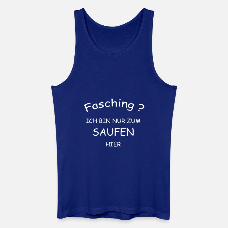 Fasching - Männer Bio Tank Top - Königsblau