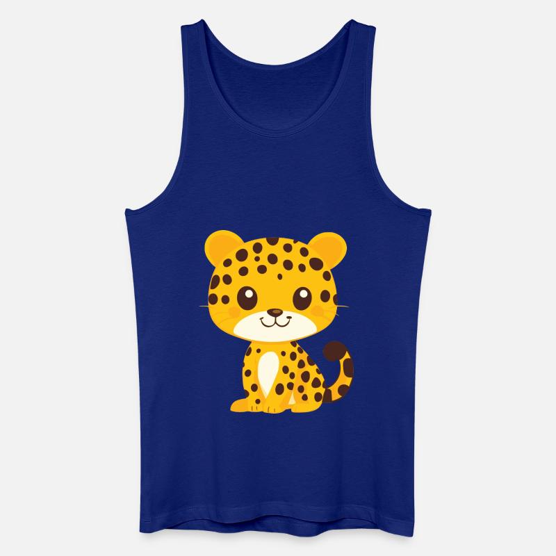 Little Leopard - Men’s Organic Tank Top - royal blue