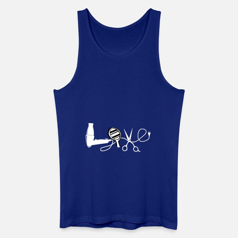 Coiffeuse Liebe Beruf Friseur Geschenk - Männer Bio Tank Top - Königsblau