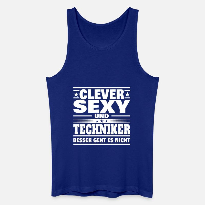 Clever Techniker - Männer Bio Tank Top - Königsblau