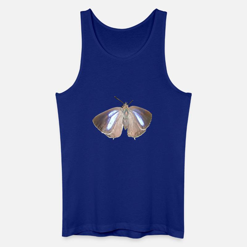 Blauer Eichen-Zipfelfalter - Männer Bio Tank Top - Königsblau