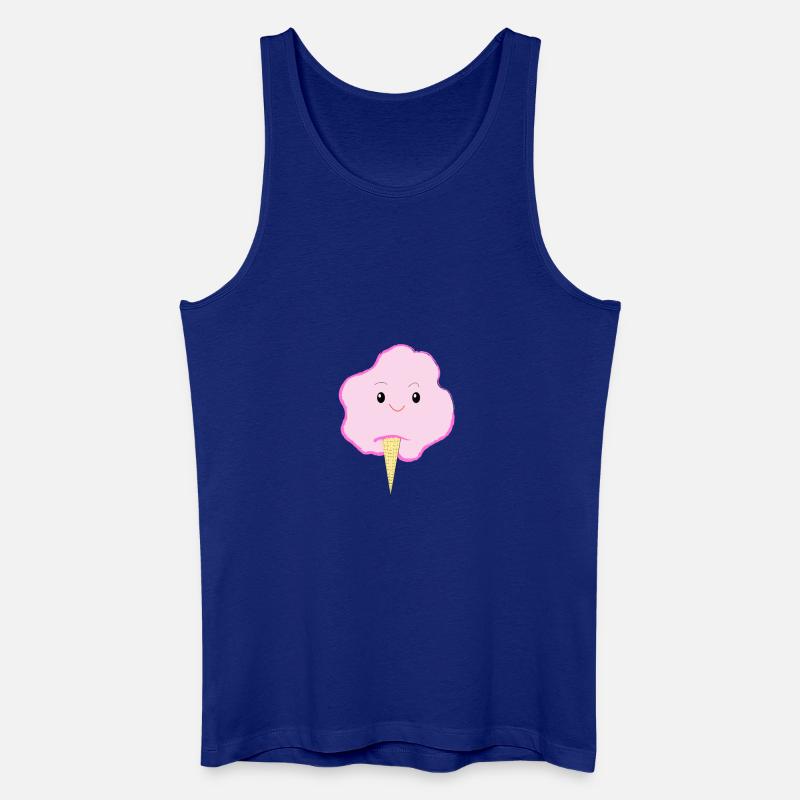 Fröhliche Zuckerwatte - Eis - Geschenkidee - Männer Bio Tank Top - Königsblau