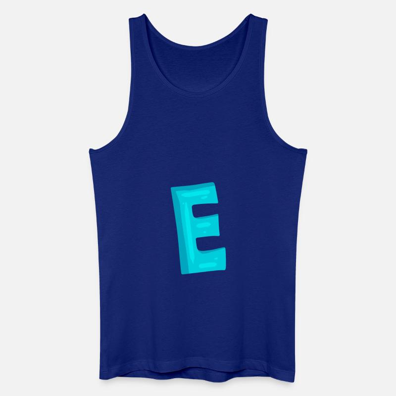 Anfangsbuchstabe E Buchstabe - Männer Bio Tank Top - Königsblau