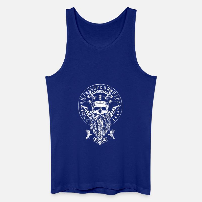 Okklutismus Wikinger Schädel Keltisch Germanisch - Männer Bio Tank Top - Königsblau