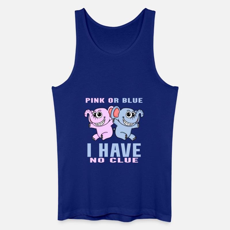 Pink oder Blau - Männer Bio Tank Top - Königsblau