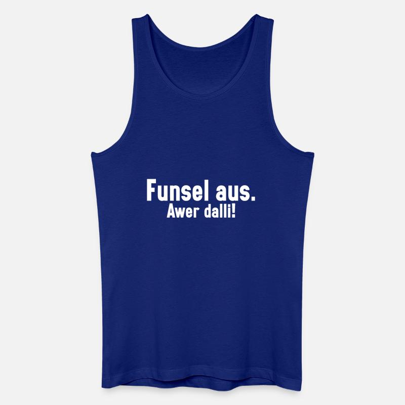 Sächsischer Dialekt Sachsen Sächsische Sprüche - Männer Bio Tank Top - Königsblau