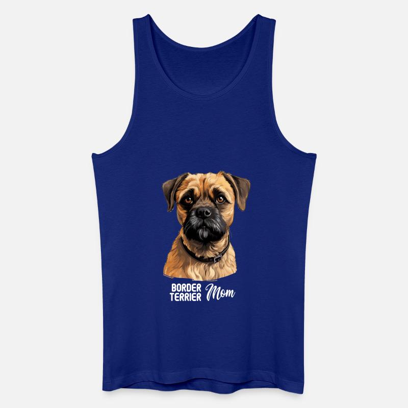Hund Border Terrier - Männer Bio Tank Top - Königsblau
