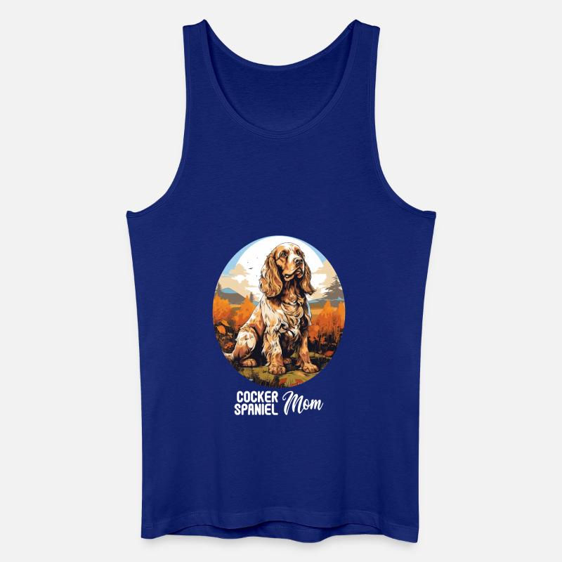 Hund Cocker Spaniel - Männer Bio Tank Top - Königsblau