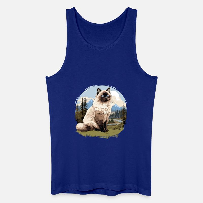 Birman Cat Birma Katze - Männer Bio Tank Top - Königsblau