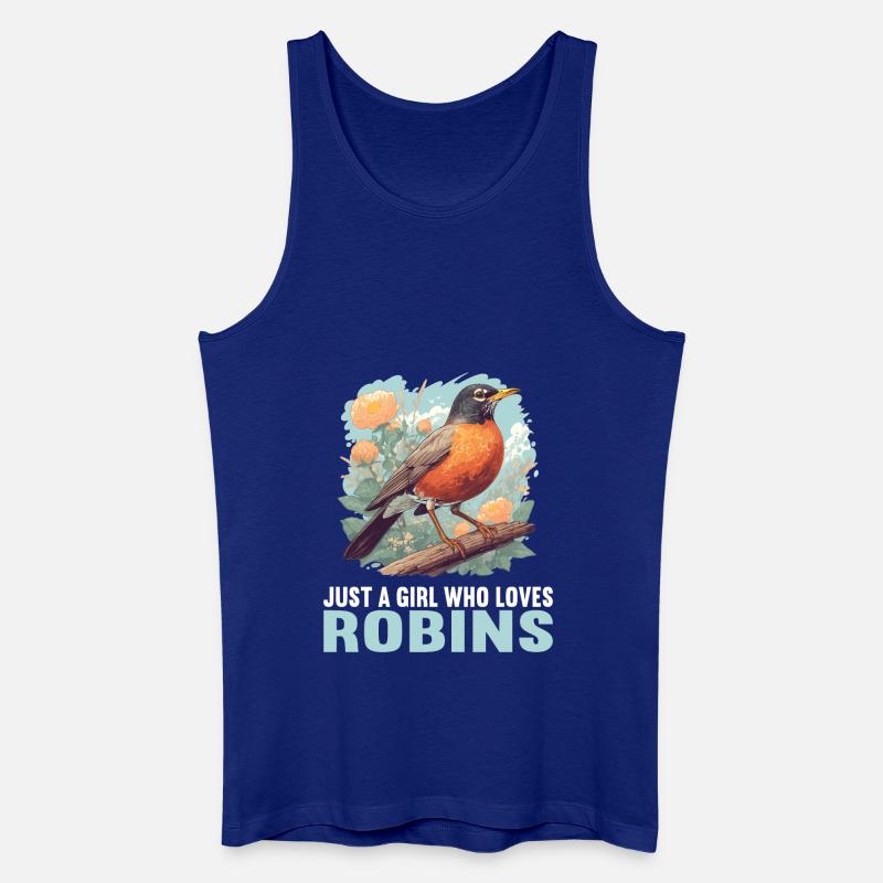 Robin Rotkehlchen - Männer Bio Tank Top - Königsblau