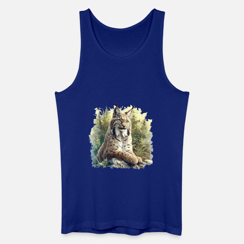 Lynx Luchse Luchs - Männer Bio Tank Top - Königsblau