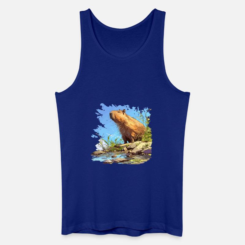 Capybaras Capybara - Männer Bio Tank Top - Königsblau