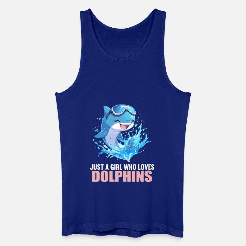 Dolphin Delfine Delfin - Männer Bio Tank Top - Königsblau