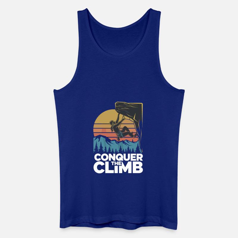 Conquer The Climb - Männer Bio Tank Top - Königsblau