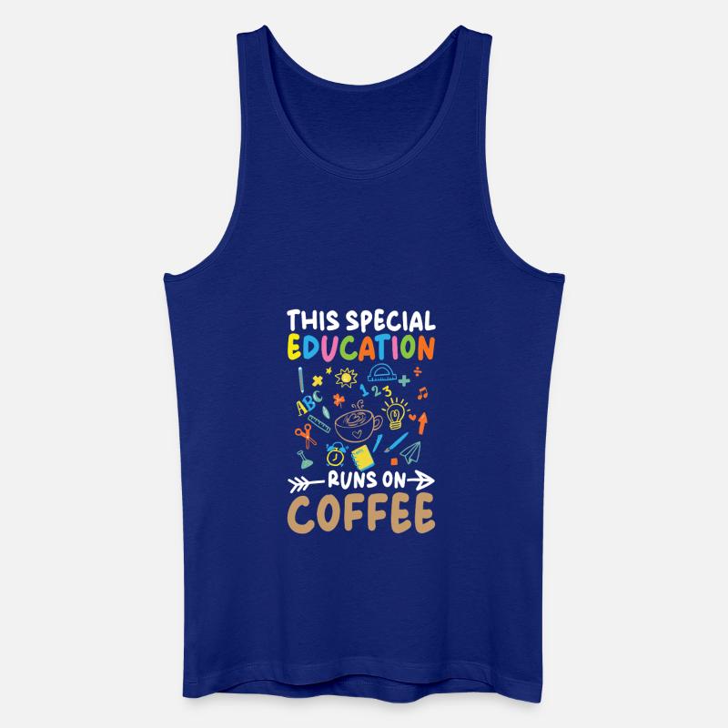 Diese Sonderpädagogik Läuft Mit Kaffee - Männer Bio Tank Top - Königsblau