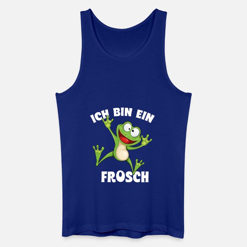 Ich bin ein Frosch - Männer Bio Tank Top - Königsblau