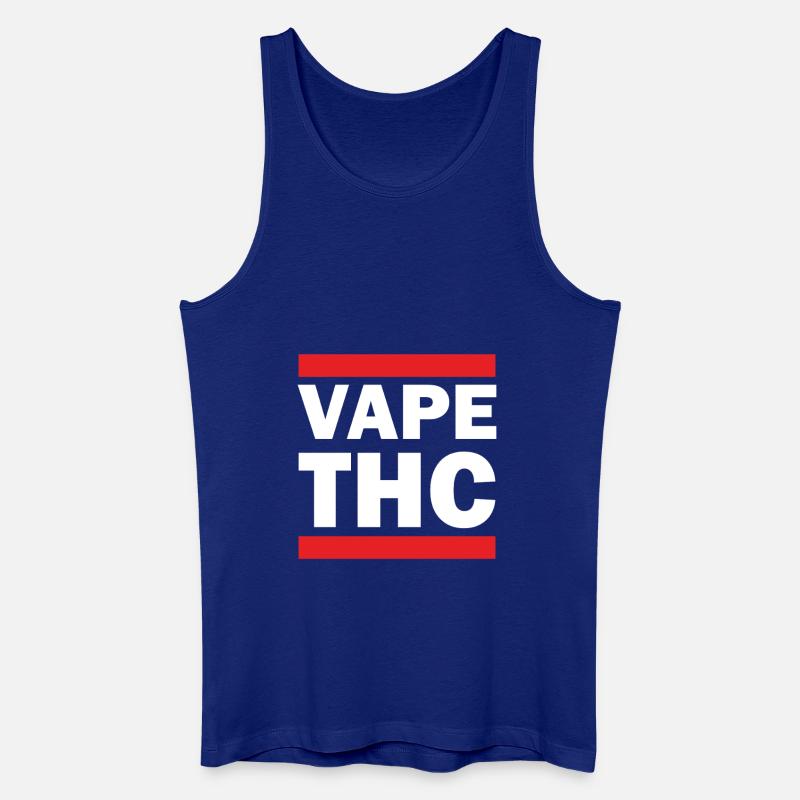 Vape THC White - Men’s Organic Tank Top - royal blue
