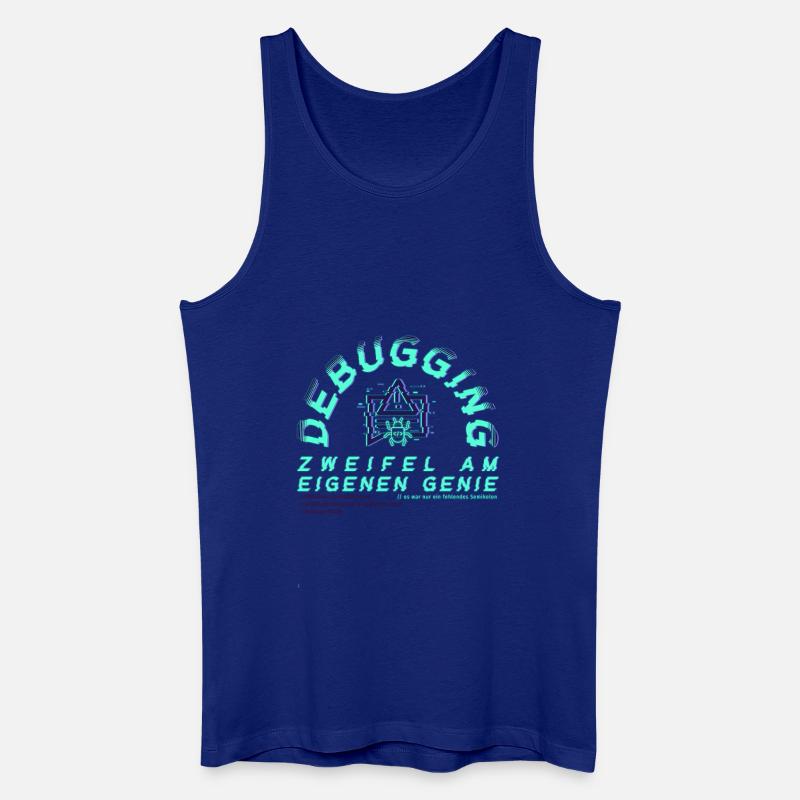 Debugging; Zweifel am eigenen Genie - Männer Bio Tank Top - Königsblau