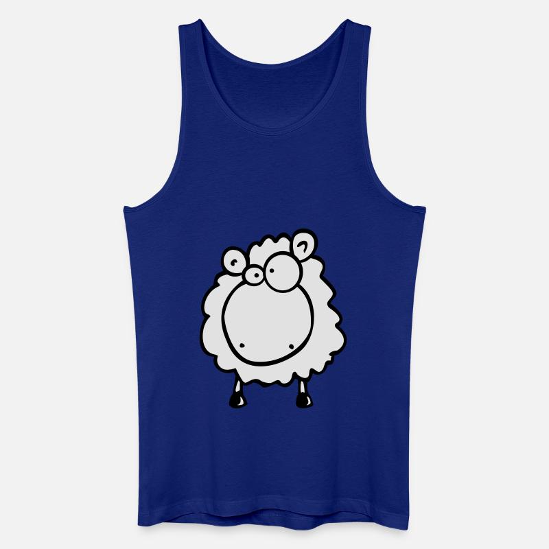 Doofes Schaf - Männer Bio Tank Top - Königsblau
