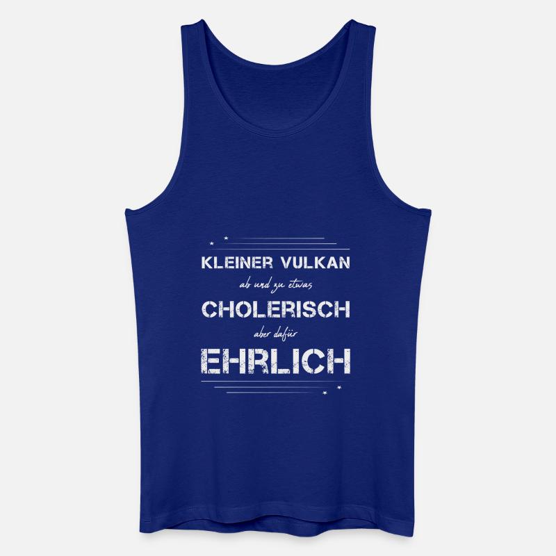 cholerisch ehrlich wei lin - Männer Bio Tank Top - Königsblau