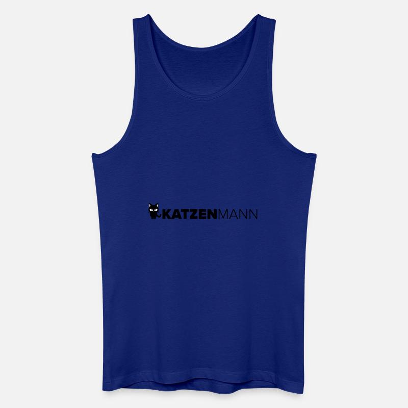 Katzenmann - Männer Bio Tank Top - Königsblau
