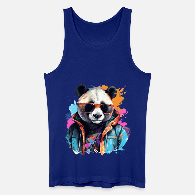 Rogue Panda. Design im Graffiti-Stil. - Männer Bio Tank Top - Königsblau