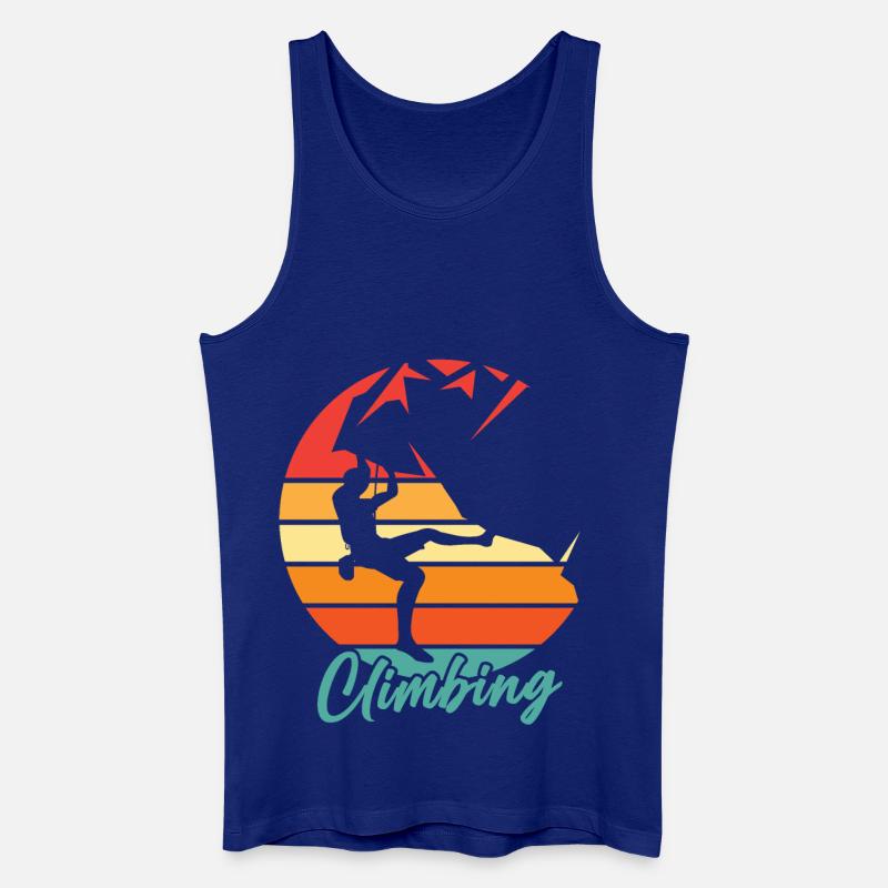Climbing Retro Bergklettern - Männer Bio Tank Top - Königsblau