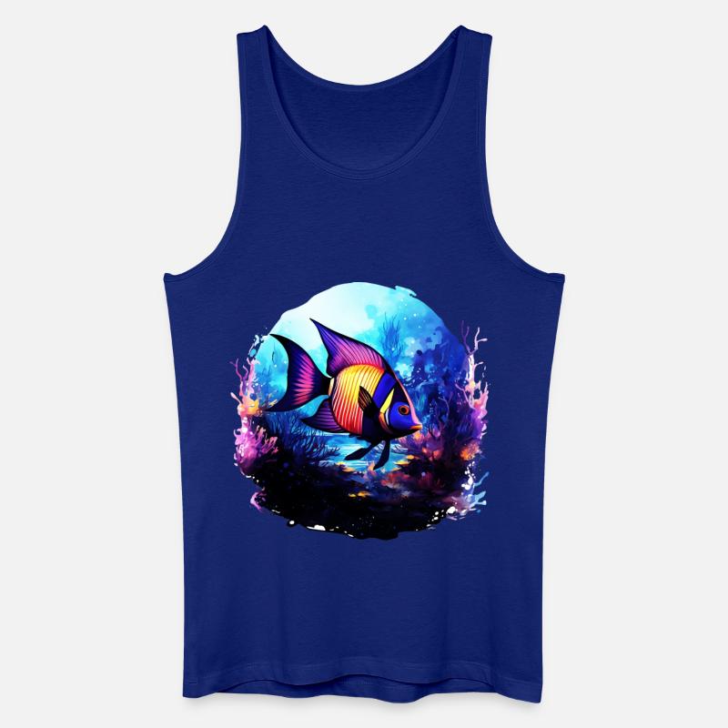 Skalar - Männer Bio Tank Top - Königsblau