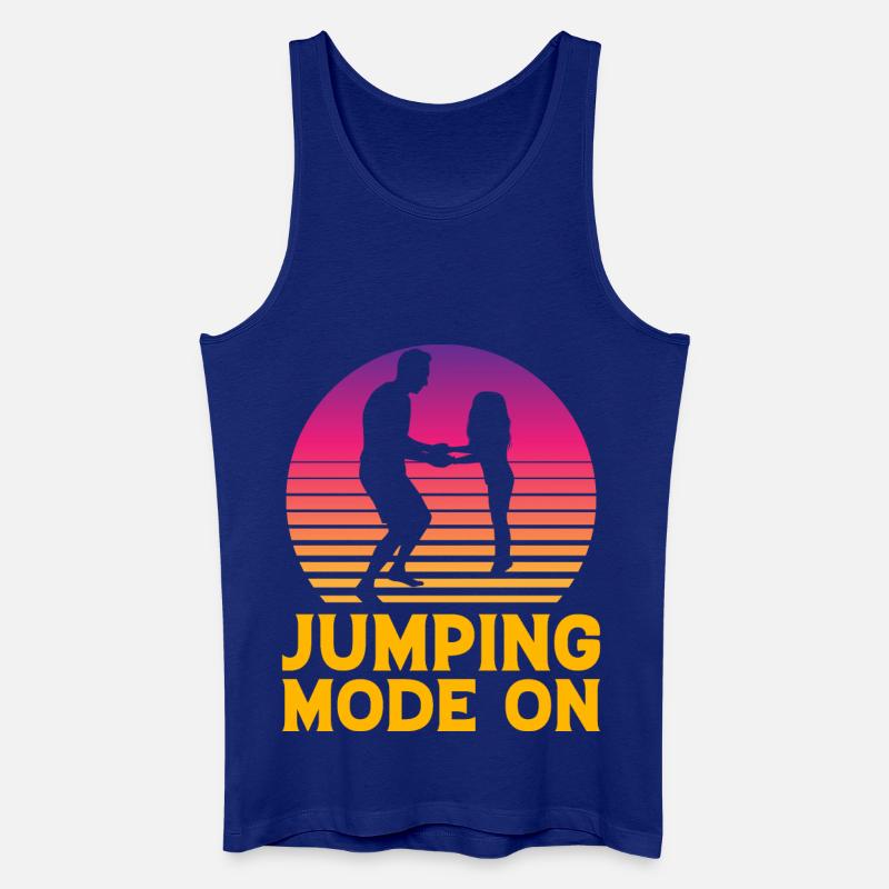 Sprungmodus ein - Männer Bio Tank Top - Königsblau
