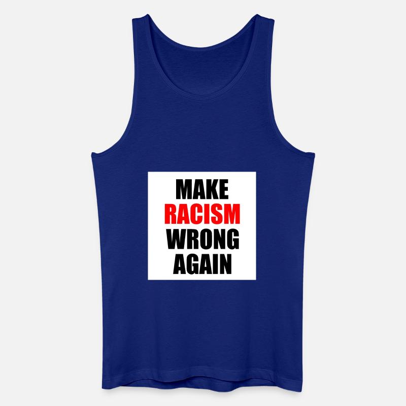 make racism wrong again - Men’s Organic Tank Top - royal blue