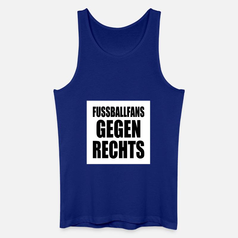 fussballfans gegen rechts - Männer Bio Tank Top - Königsblau