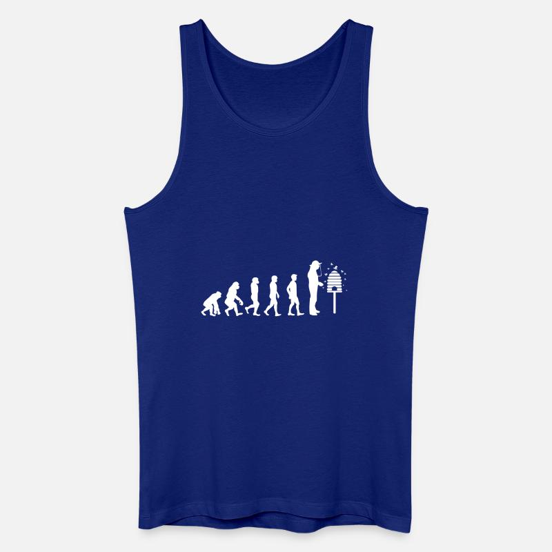 T-Shirt Geschenk - Imker Evolution - Männer Bio Tank Top - Königsblau