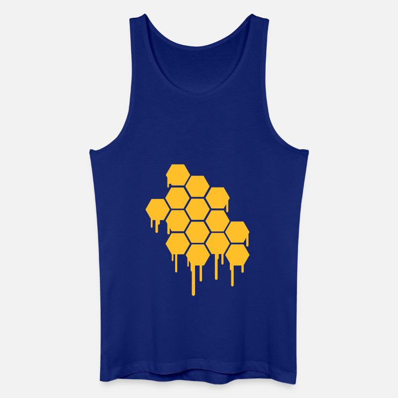 Honeycombs Pattern - Männer Bio Tank Top - Königsblau