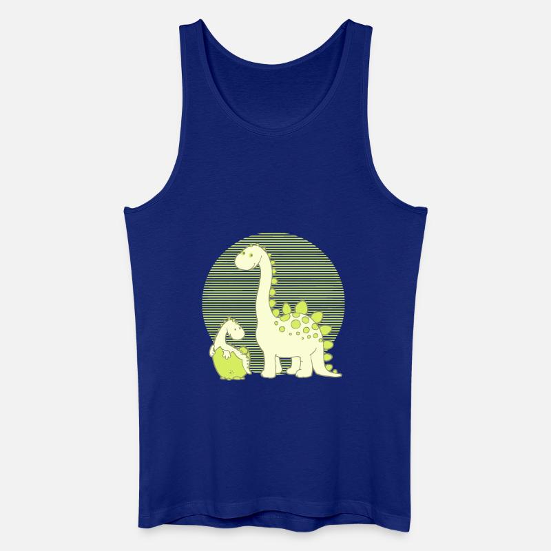 Dinosaur Mom with Hatching Egg - Männer Bio Tank Top - Königsblau