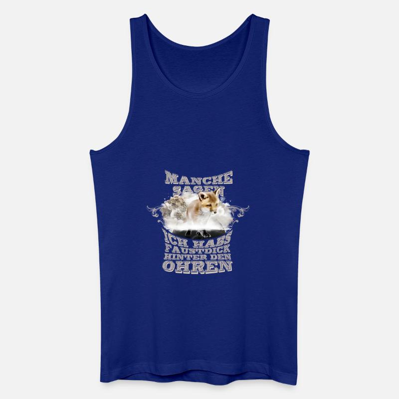 fuchs faustdick bengel - Männer Bio Tank Top - Königsblau