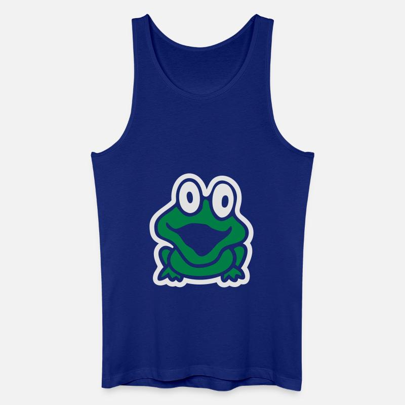 frosch_100 - Männer Bio Tank Top - Königsblau