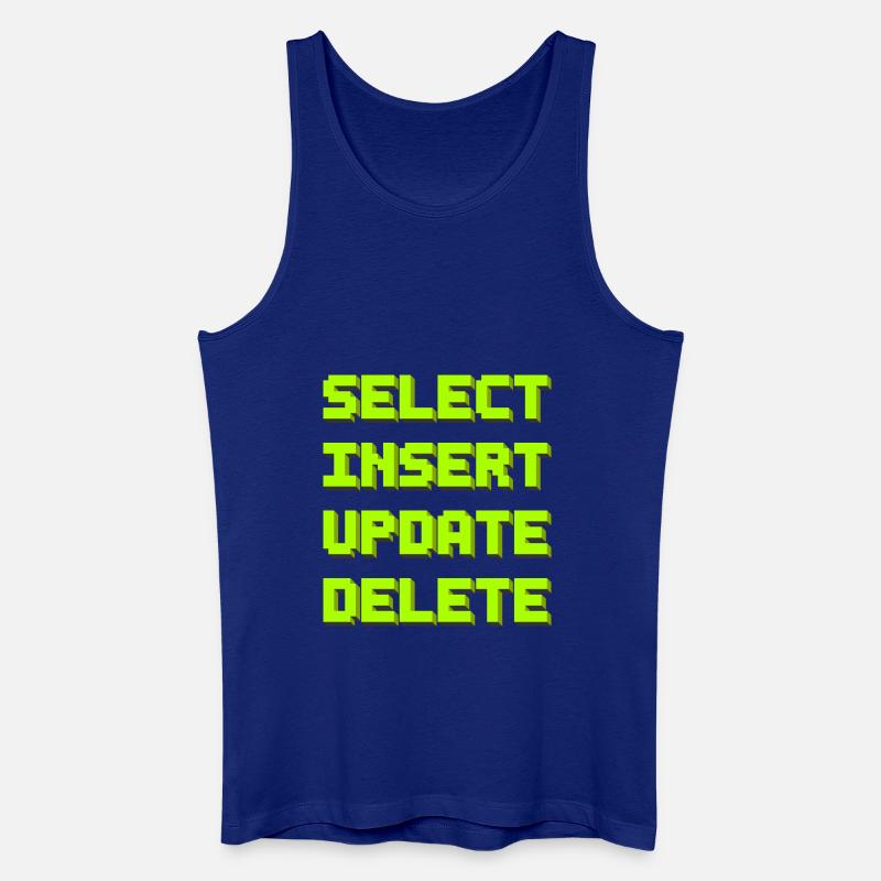 SQL pixelart - Männer Bio Tank Top - Königsblau