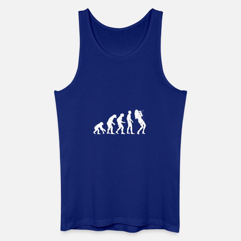 EVOLUTION SINGER! - Men’s Organic Tank Top - royal blue