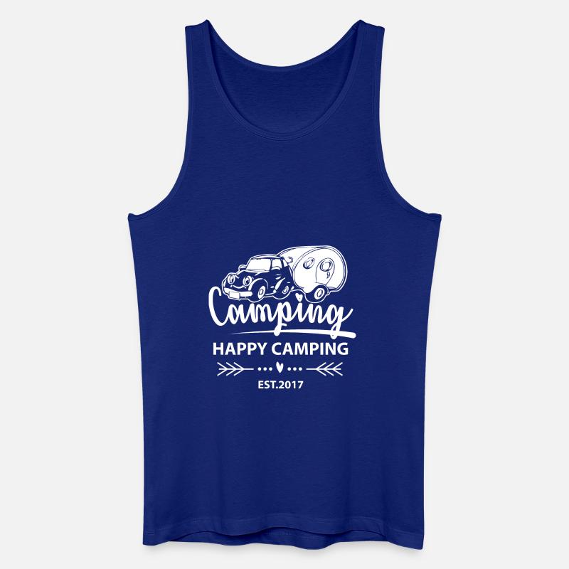 Happy Camping EST.2017 - Männer Bio Tank Top - Königsblau