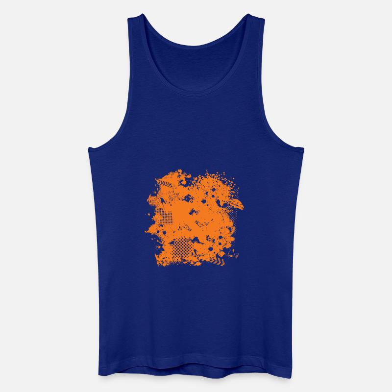 Vector background de - Männer Bio Tank Top - Königsblau